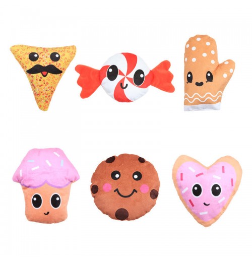 Pet Products Plush Toys for Dogs Cats Creative Baking Shape Interactive Puppy Chew Toy Dog Toys Wholesale Pet Products Plush Toys for Dogs Cats Creative Baking Shape Interactive Puppy Chew Toy Dog Toys Wholesale